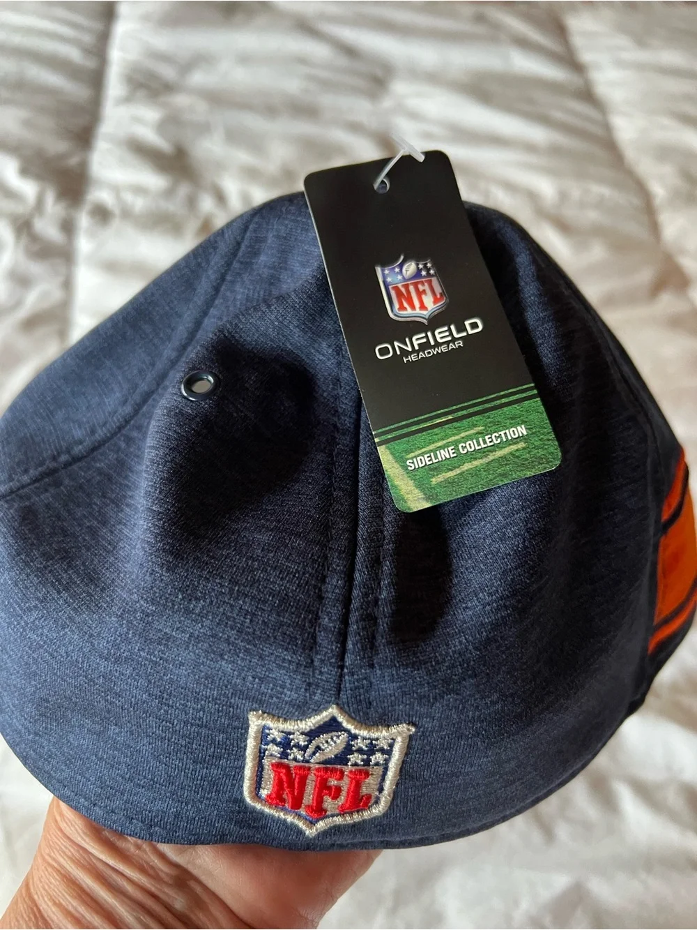 New Era NFL Denver Broncos Navy and Orange Broncos Stretch-Fit Hat